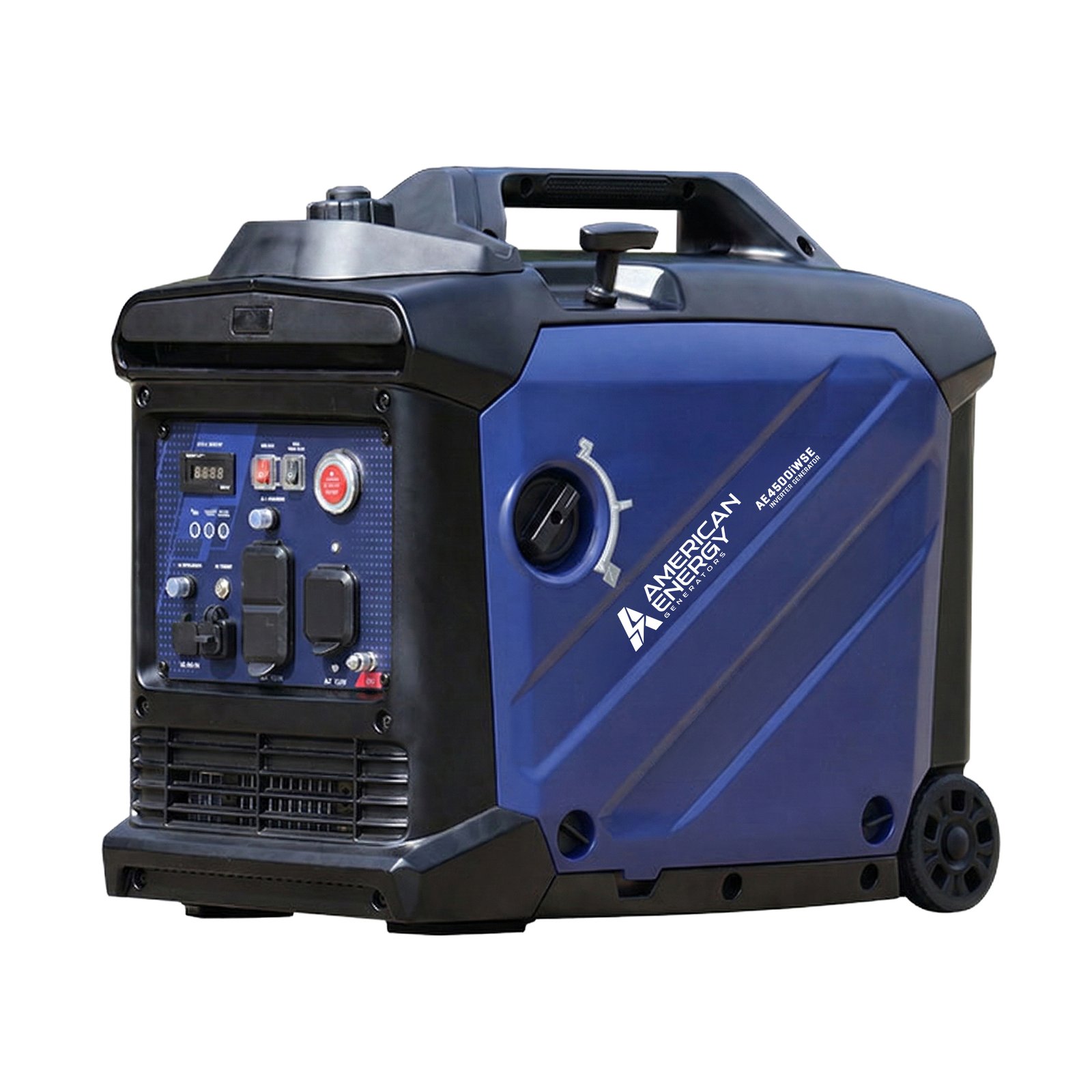 Generador portátil inverter American Energy AE4500iW-PRO Dual Fuel de 4.5kW con caseta acústica silenciosa.